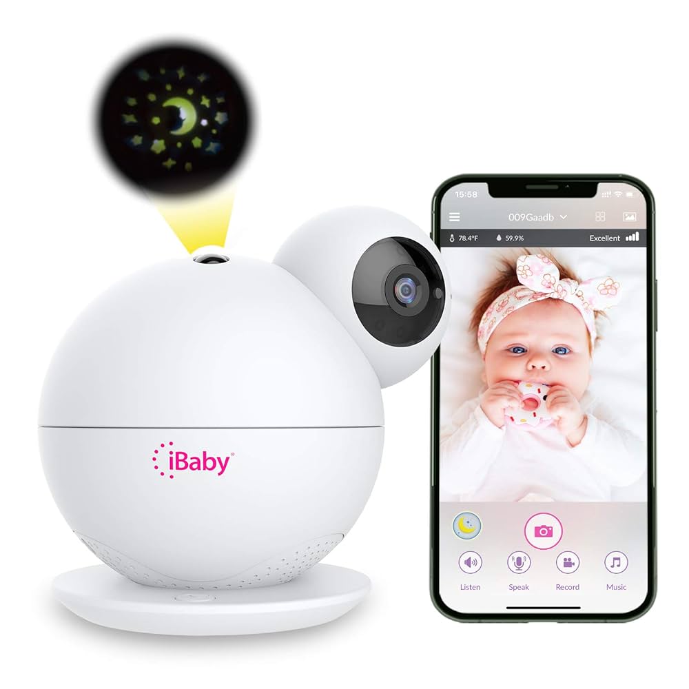 高性能見守りカメラ【IBaby Care】Monitor M7 Lite Amazon.com: iBaby M8 2K Smart Baby Monitor, 355° Pan 110